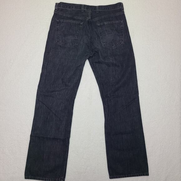 Banana Republic Denim Jeans Black Women's 35/34 Button Fly Y2K - Picture 4 of 7